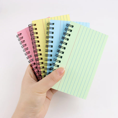 TKYPZY 200 3 5 Inches (4 Sheets Spiral Index Cards x Spiral Bound Ruled Note Cards for School Office Flash Cards