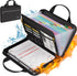 Tamfile Fireproof Accordion File Organizer with Handle, 13 Pocket Expanding Folder with Zipper & Labels