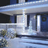 C9 50 33ft Dazzle Bright White Christmas Lights Outdoor, LED Waterproof Green Wire String Lights, Indoor Outdoor Fairy
