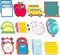 Yinder 24 Pads Teacher Sticky Notes, Cute Back to School Sticky Notes with Pencil, Ruler, Apple Shapes