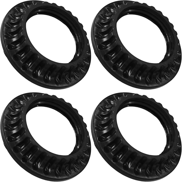 Runseaway 4Pcs E26 Lamp Shade Rings, Black Light Socket Ring Collar Rings, Lock