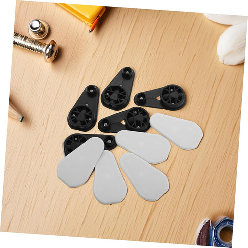 TOPPERFUN 10sets Thickened Corner Connectors for Furniture Assembly Angle Brackets for Rv Cabinets and Bedside Tables