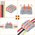 XHF 31PCS Compact Conductor Connectors, Lever Wire Nuts for Electrical Terminals and Inline Splices 28-12 AWG