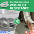 1/2" Stainless Steel Flat Washers - 1" Outside Diameter, 304 Stainless Steel Washers Pack of 50