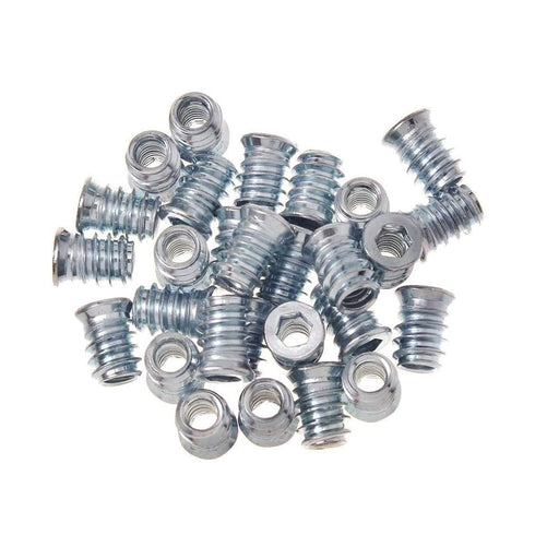 130Pcs Threaded Inserts for Wood Nutsert Screw, Assortment Set with Hex Spanner, 5/16"-18