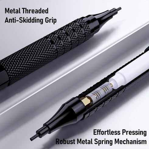 Four Candies Metal Mechanical Pencil Set, 3PCS Art Drafting Pencils & 2PCS 2MM Mechanical Drawing Pencils