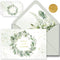 Gooji 4x6 Greenery Thank You Cards with Envelopes (Bulk 20-Pack) Bridal Shower