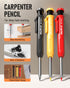 Nicpro 10 Pack Carpenter Pencil Set with Sharpener, Mechanical Carpenter Pencils with 21 Refill, Heavy Duty