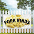 Fastasticdeals 4 Grommets 24x36Inches Vinyl Banner Multiple Sizes Pork Rinds Restaurant Cafe Bar C Restaurant & Food