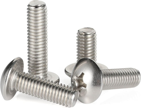1/4-20 x 1-1/2" Truss Head Machine Screws, Full Thread, 304 Stainless Steel, 25 PCS