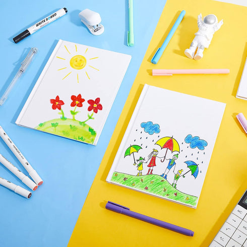 SATINIOR 20 Pcs Hardcover Blank Book for Kids | 6 x 8 Inch DIY Story Writing & Sketchbooks for Classroom