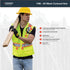 Kishigo All Mesh Contrast Unisex Reflective Safety Vest 1195, ANSI Type R/Class 2, Silver & Orange, 6 Pockets (Lime, L)