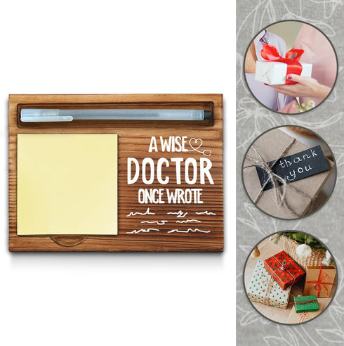 Doctor Sticky Note Holder - Office Decor, Gifts, Thank You Appreciation Gifts for Women, Self-Stick Note Pad Holders