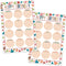 Happy Birthday Chart for Classroom - 2Pcs Boho Birthday Poster Decoration 17’’ x 12’’ Boho Birthday Cake Calendar