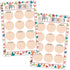 Happy Birthday Chart for Classroom - 2Pcs Boho Birthday Poster Decoration 17’’ x 12’’ Boho Birthday Cake Calendar
