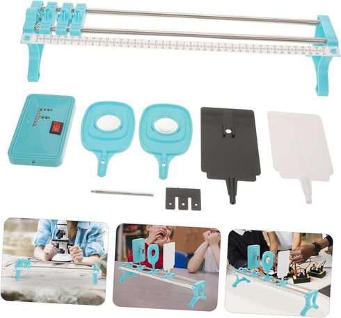1set Alipis Physics Optics Experiment Concave Convex Imaging Science Kit Optical Mount