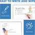 Double Sided White Board Dry Erase, 20 x 30 Inch Magnetic Dry Erase Board for Wall, Aluminum Frame Wall-Mounted or