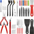 Golfory 3D Printer Tools Kit,40Pcs 3D Printer Accessories for FDM Printers,Includes Removal Scrapers,Deburring