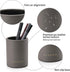 Vlando Office Desk Organizer, Leather Caddy with Drawer for Storing Desktop Supplies and Accessories, Grey Set