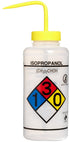 SP Bel-Art Right-to-Know Safety-Vented 4-Color Isopropanol Wash Bottles, 1000ml, Pack of 2, Green