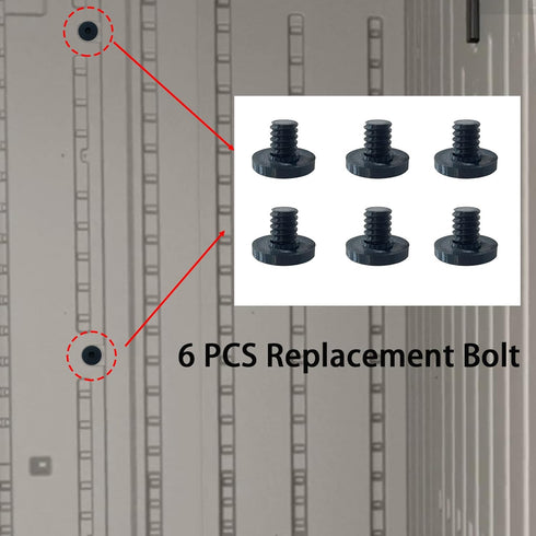 6 PCS Replacement Bolt for Suncast Storage Sheds, Accessory Screws (Screwdriver Not Included)