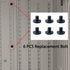 6 PCS Replacement Bolt for Suncast Storage Sheds, Accessory Screws (Screwdriver Not Included)