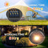 ELUTENG Solar Light Replacement Top, 4 Pack LED Lantern Light Lids, Outdoor Waterproof Replacement Solar Light Tops
