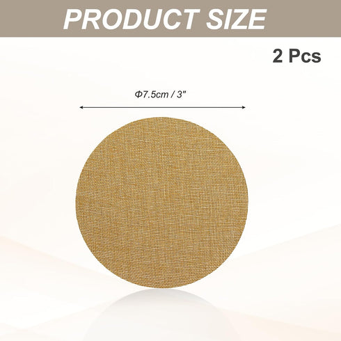 3" 2pcs MECCANIXITY Round Lampshade Diffuser, Anti-glare Lamp Shade Diffuser Fabric Lamp Cover for Desk Table Light