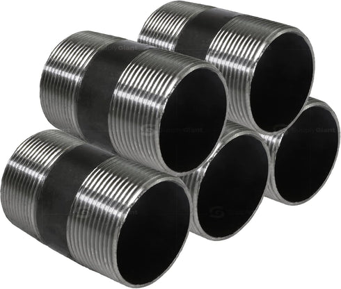 OQCM2025-5 Nipple Pipe, 2 in. x 2-1/2 in, Black, 5 Pack