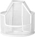 Rotating Metal Desk Organizer - Mesh Pen Holder for Office, School & Home, Cute Art Supplies (White)