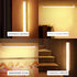 Generic 4 11.8in Closet Counter PCS Punch-Free Smart Sensor Magnetic Rechargeable Led Lights, Motion Sensor Light