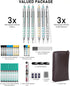 Nicpro Blocky Gear Metal Mechanical Pencil Set, 40PCS Art Drafting Pencil, 0.5, 0.7, 0.9 & 2mm Lead with 352PCS Refills