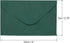 PATIKIL Mini Envelopes, 100 Pack Dark Green Gift Card Business Card Envelopes for Weddings, Greetings
