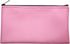 Vinyl Zipper Bags Leatherette Small Compact Pink 11 x 6 inches, 1 Zippered Pouch