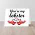 CafePress 5x7 7x5 Glossy Lobster Folded Greeting Card - Portrait or Landscape