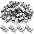 Zhengmy 50 Pcs Trailer Frame Wire Clips Stainless Steel Metal Cable Clips 22.5