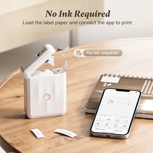 NIIMBOT Bluetooth Label Maker Machine, Wireless Mini Label Maker D110 Upgraded Version for Home Office Organization