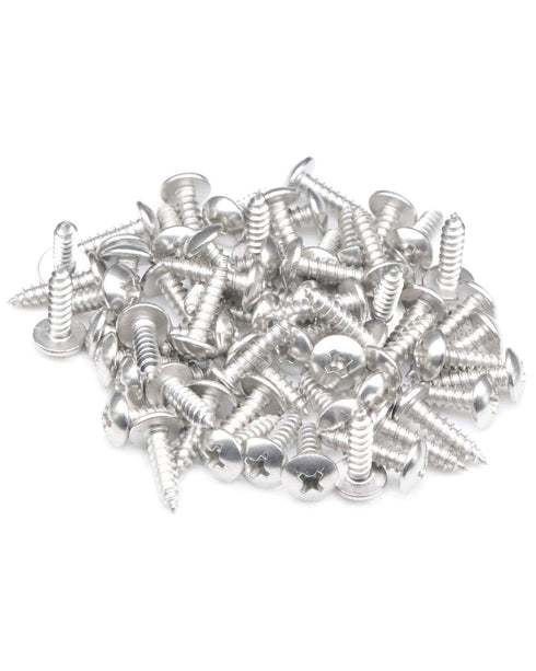 100Pcs Heavy Duty #6 x 1/2"(12mm) Phillips Wood Screws - 18-8 (304) Stainless Steel