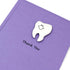 Embellish by Jackie Pack 10 Tooth Thank You Cards of Purple with smile Handmade Greeting