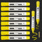 Bright Yellow Easy Clean Dry Erase Markers, 2-in-1 Reversible Dual Tip, Kids Liquid Chalk Pens, 10 Pack