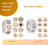 1000 Count 5"x7" 2 Packaging Resealable Cellophane Bags with Styles of Thank You Stickers Self Sealing Clear