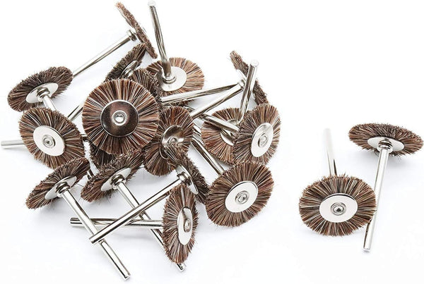 18pcs Nylon Bristle Buffing Polishing Wheel Brush, Grinding Power Rotary Cleaning Tools for Various Uses