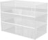 Martha Stewart Brody Desktop Storage Organizer, Stack and Slide Plastic Organizer Tray, Organizer for Office, Kitchen, or Vanity, 3" x 7.5", Clear by Martha Stewart