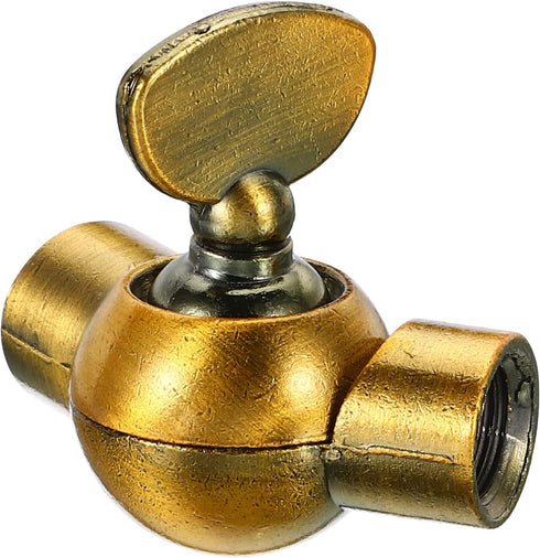 2 Pack M10 PATIKIL Wall Sconce Lighting Adjustable Adapter, Female Thread Wall Light Fixture, Gold Bronze