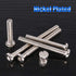 Glarks 100Pcs M6 35/45/55/65/75mm x Hex Drive Socket Cap Furniture Barrel Screws Bolt Nuts Assortment Kit
