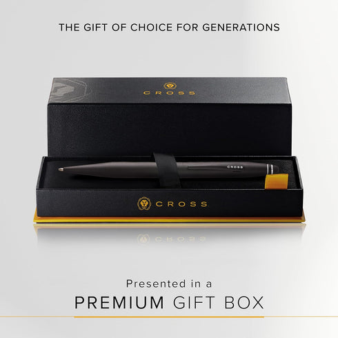 Cross Tech2 Refillable Tech2 in Premium Gift Box, Medium Point, Black Ink, Satin Black