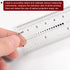 Film Flexible Ruler 4 Inch 0.1mm Scale, PET Plastic Covered Thickened Folding Straight Ruler Measuring Tool, Transparent