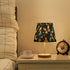 CWUPZAY 3 Dimmable Bedside Table Lamp for Bedroom Moths Mushrooms Moon Nightstand Lamp Small with Fabric Shade LED Way