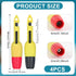 4pcs Wire Piercing Probe Kit, Wire Probe Insulation Piercing Clip Piercing Probes for TP81 Multimeter Wire Piercing Tool for Voltage Voltmeter Thermometer Testing (2mm, 4mm)