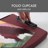 Dexas Folio Clipcase Professional Storage Clipboard with Pen Compartment, 9.75 x 14.75, A4, Merlot, Ideal for Teachers
